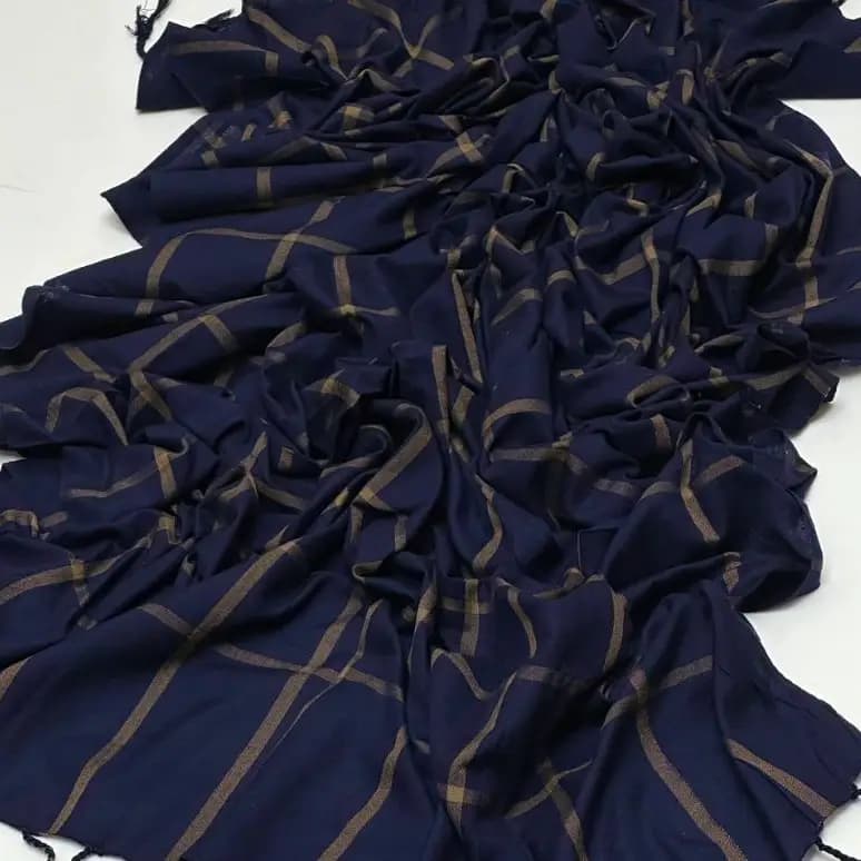 Wool Self Check Shawl