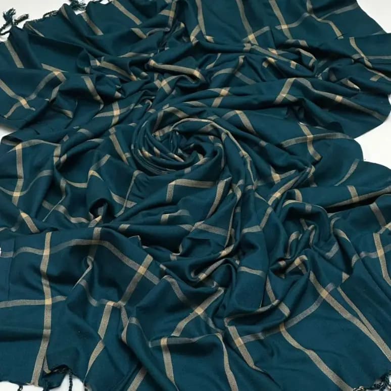 Wool Self Check Shawl