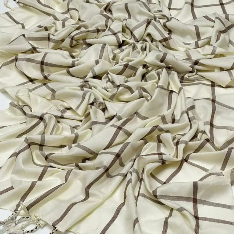 Wool Self Check Shawl